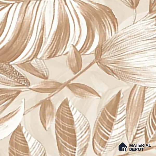 Floral Wall Tile TL 10301 B Desert Beige Decor 4 ft x 2 ft Glossy Finish Vitrified Tile - 9 mm | Suitable for Bathroom, Accent/Feature Wall, Foyer