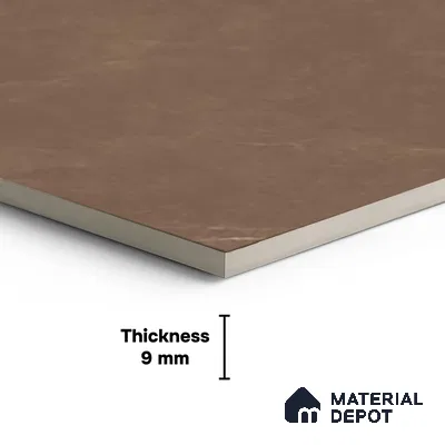 Marble Floor & Wall Tile TL 10304 B Misty Brown 4 ft x 2 ft Glossy Finish Vitrified Tile - 9 mm | 5 Random Design | Suitable For Living Room, Bedroom, Dining Area