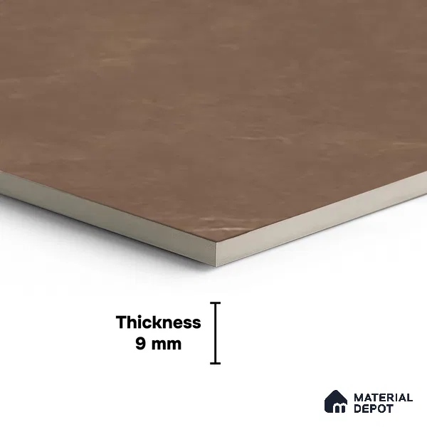 Marble Floor & Wall Tile TL 10304 B Misty Brown 4 ft x 2 ft Glossy Finish Vitrified Tile - 9 mm | 5 Random Design | Suitable For Living Room, Bedroom, Dining Area