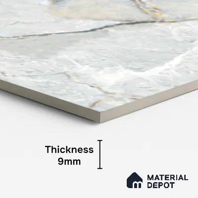 Marble Floor & Wall Tile TL 10299 SGH Florian Blue Endless 4 ft x 2 ft Glossy Finish Vitrified Tile - 9 mm | Suitable For living Room, Bedroom, Bathroom
