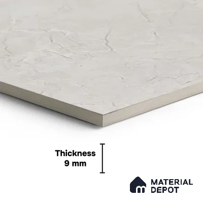 Patterned Floor & Wall Tile TL 09326 Elevate Perla 4 ft x 2 ft Infinia Finish Vitrified Tile - 9 mm | 3 Random Design | Suitable For Living Room, Bedroom, Dining Area