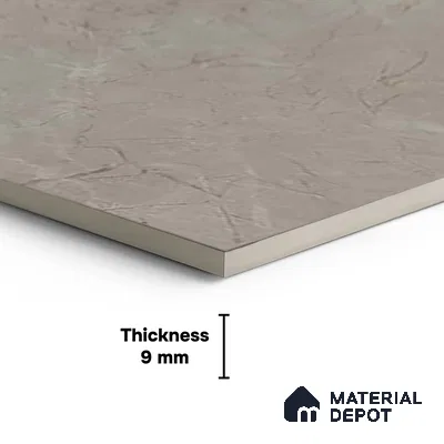 Stone Floor & Wall Tile TL 09327 Elevate Pure 4 ft x 2 ft Infinia Finish Vitrified Tile - 9 mm | 3 Random Design | Suitable For Living Room, Bedroom, Dining Area