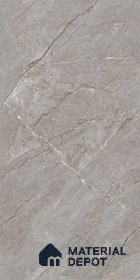 Marble Floor & Wall Tile TL 09307 B Euri Grey 4 ft x 2 ft Glossy Finish Vitrified Tile - 9 mm | 4 Random Design | Suitable For Living Room, Bedroom, Dining Area