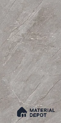 Marble Floor & Wall Tile TL 09307 B Euri Grey 4 ft x 2 ft Glossy Finish Vitrified Tile - 9 mm | 4 Random Design | Suitable For Living Room, Bedroom, Dining Area