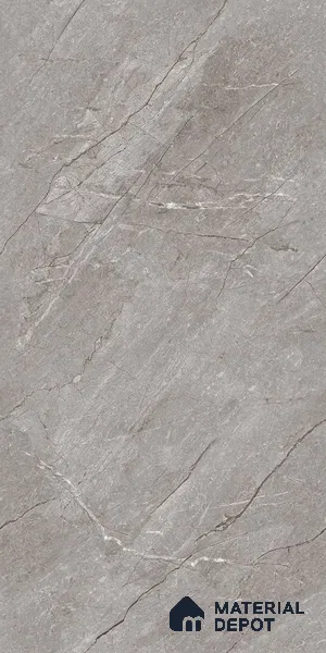 Marble Floor & Wall Tile TL 09307 B Euri Grey 4 ft x 2 ft Glossy Finish Vitrified Tile - 9 mm | 4 Random Design | Suitable For Living Room, Bedroom, Dining Area