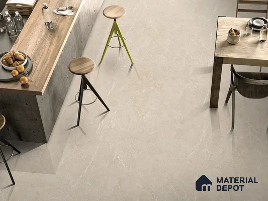 Marble Floor & Wall Tile TL 09312 Grotto Beige 4 ft x 2 ft Infinia Finish Vitrified Tile - 9 mm | 4 Random Design | Suitable For Living Room, Bedroom, Dining Area