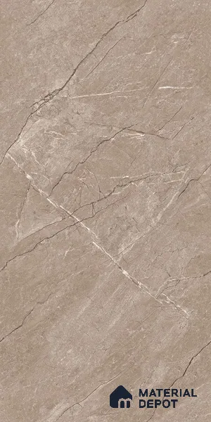 Marble Floor & Wall Tile TL 09309 Euri Brown 4 ft x 2 ft Infinia Finish Vitrified Tile - 9 mm | 4 Random Design | Suitable For Living Room, Bedroom, Dining Area