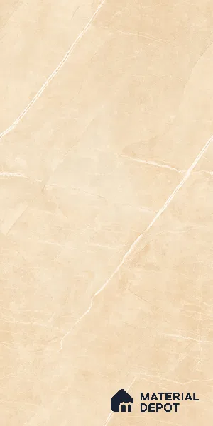 Marble Floor & Wall Tile TL 09316 B Sclera Beige 4 ft x 2 ft Glossy Finish Vitrified Tile - 9 mm | 5 Random Design | Suitable For Living Room, Bedroom, Dining Area