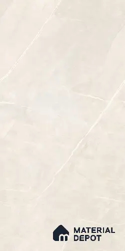 Marble Floor & Wall Tile TL 09317 B Sclera Bianco 4 ft x 2 ft Glossy Finish Vitrified Tile - 9 mm | 5 Random Design | Suitable For Living Room, Bedroom, Dining Area