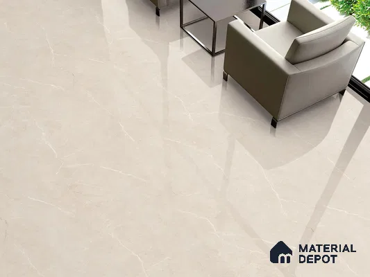 Marble Floor & Wall Tile TL 09330 Perry Caramel 4 ft x 2 ft Infinia Finish Vitrified Tile - 9 mm | 6 Random Design | Suitable For Living Room, Bedroom, Dining Area