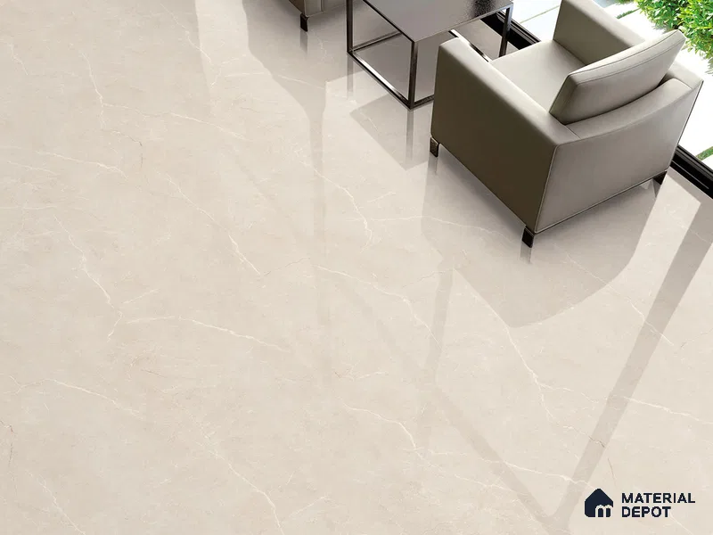 Marble Floor & Wall Tile TL 09330 Perry Caramel 4 ft x 2 ft Infinia Finish Vitrified Tile - 9 mm | 6 Random Design | Suitable For Living Room, Bedroom, Dining Area