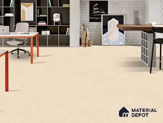 Marble Floor & Wall Tile TL 09227 Refine Crema Glit 4 ft x 2 ft Infinia Fusion Finish Vitrified Tile - 9 mm | 4 Random Design | Suitable For Living Room, Bedroom, Dining Area