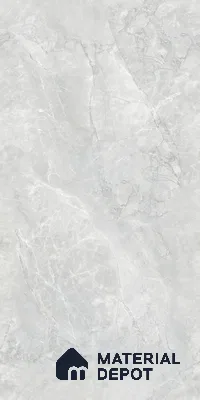 Marble Floor & Wall Tile TL 09250 Lichen Bianco Glit 4 ft x 2 ft Infinia Fusion Finish Vitrified Tile - 9 mm | 4 Random Design | Suitable For Living Room, Bedroom, Dining Area