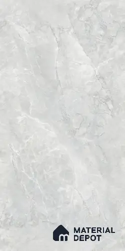 Marble Floor & Wall Tile TL 09250 Lichen Bianco Glit 4 ft x 2 ft Infinia Fusion Finish Vitrified Tile - 9 mm | 4 Random Design | Suitable For Living Room, Bedroom, Dining Area