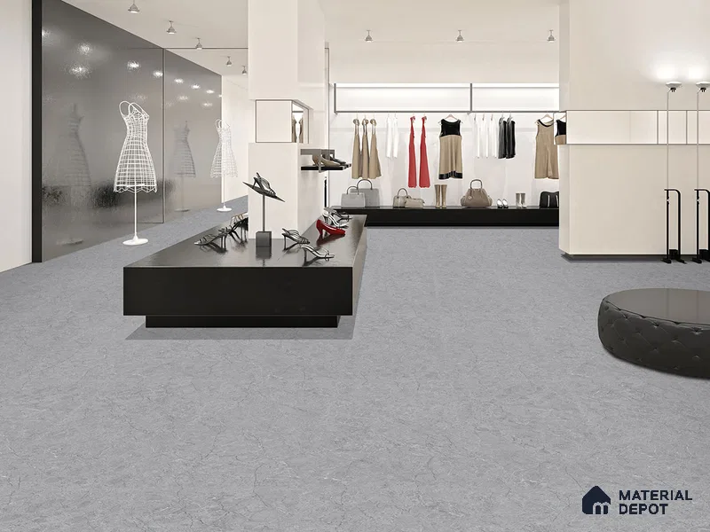 Marble Floor & Wall Tile TL 09231 Refine Grey Glit 4 ft x 2 ft Infinia Fusion Finish Vitrified Tile - 9 mm | 4 Random Design | Suitable For Living Room, Bedroom, Dining Area