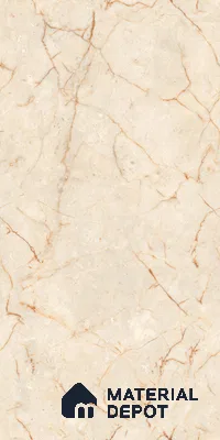Marble Floor & Wall Tile TL 09251 Tattle Beige Glit 4 ft x 2 ft Infinia Fusion Finish Vitrified Tile - 9 mm | 5 Random Design | Suitable For Living Room, Bedroom, Dining Area