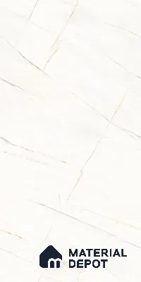 Marble Floor & Wall Tile TL 09257 Slavi White Glit 4 ft x 2 ft Infinia Fusion Finish Vitrified Tile - 9 mm | 6 Random Design | Suitable For Living Room, Bedroom, Dining Area