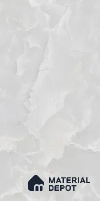 Marble Floor & Wall Tile TL 09255 Rose Onyx Bianco Glit 4 ft x 2 ft Infinia Fusion Finish Vitrified Tile - 9 mm | 6 Random Design | Suitable For Living Room, Bedroom, Dining Area