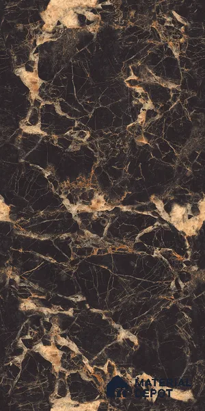 Marble Floor & Wall Tile TL 09209 Alicia Brown 4 ft x 2 ft Infinia Glamour Finish Vitrified Tile - 9 mm | 4 Random Design | Suitable For Living Room, Bedroom, Dining Area