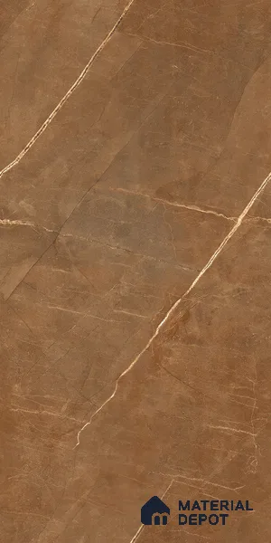 Marble Floor & Wall Tile TL 09211 B Sclera Brown 4 ft x 2 ft High Gloss Finish Vitrified Tile - 9 mm | 5 Random Design | Suitable For Living Room, Bedroom, Dining Area