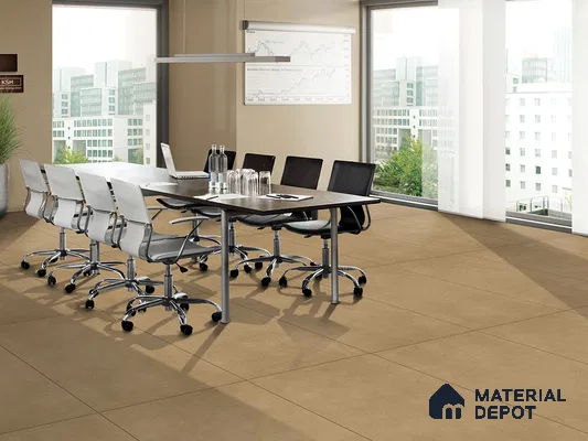 Cement Floor & Wall Tile TL 09294 Ava Harvest 4 ft x 2 ft Matte Finish Vitrified Tile - 9 mm | 3 Random Design | Suitable For Living Room, Bedroom, Dining Area