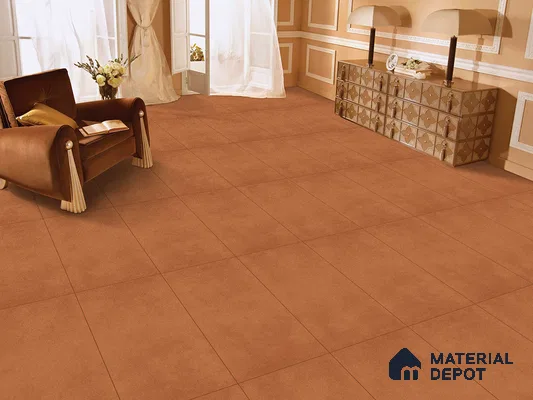 Cement Floor & Wall Tile TL 09292 Ava Canyon 4 ft x 2 ft Matte Finish Vitrified Tile - 9 mm | 3 Random Design | Suitable For Living Room, Bedroom, Dining Area