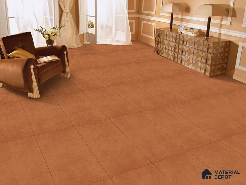 Cement Floor & Wall Tile TL 09292 Ava Canyon 4 ft x 2 ft Matte Finish Vitrified Tile - 9 mm | 3 Random Design | Suitable For Living Room, Bedroom, Dining Area
