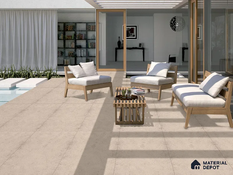 Stone Floor & Wall Tile TL 09303 Willow Coral 4 ft x 2 ft Matte Finish Vitrified Tile - 9 mm | 3 Random Design | Suitable For Living Room, Bedroom, Dining Area