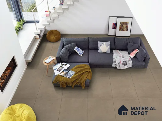 Cement Floor & Wall Tile TL 09295 Ava Lichen 4 ft x 2 ft Matte Finish Vitrified Tile - 9 mm | 3 Random Design | Suitable For Living Room, Bedroom, Dining Area