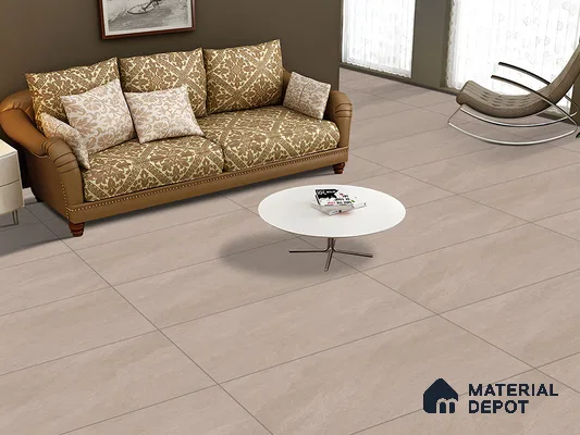 Stone Floor & Wall Tile TL 09299 Cosmic Bone 4 ft x 2 ft Matte Finish Vitrified Tile - 9 mm | 5 Random Design | Suitable For Living Room, Bedroom, Dining Area
