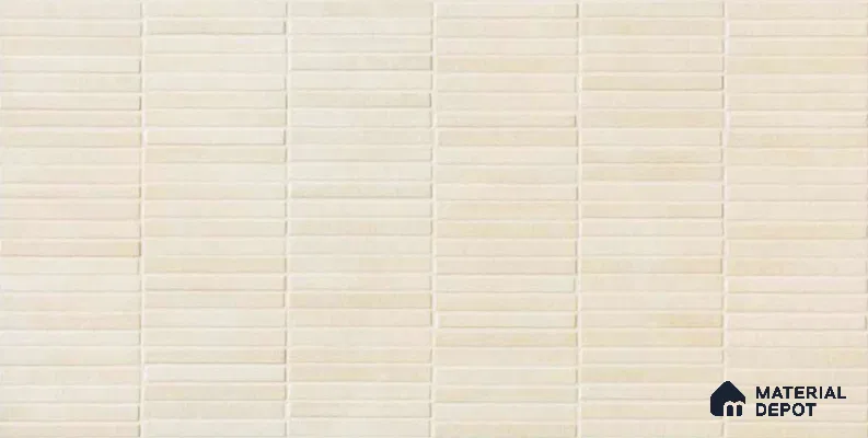 Punch Wall Tile TL 07946 C Warm Bianco Decor 4 ft x 2 ft Matte Finish Vitrified - 9 mm | Suitable For Living Room, Bathroom, Foyer, Courtyard, Dining & Highlighter Wall