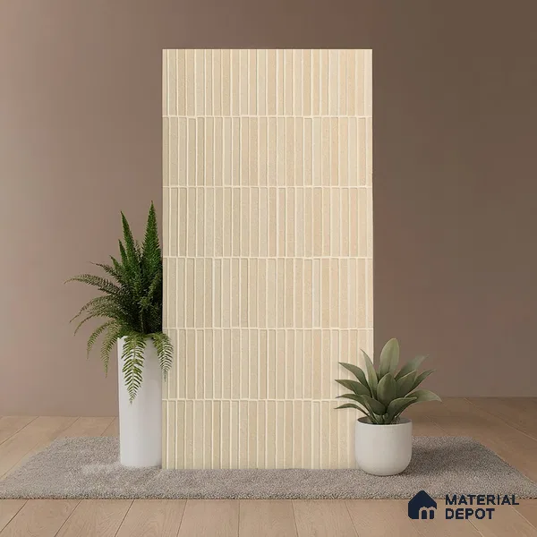Punch Wall Tile TL 07946 F Warm Avorio Decor 4 ft x 2 ft Matte Finish Vitrified - 9 mm | Suitable For Living Room, Bathroom, Foyer, Courtyard, Dining & Highlighter Wall