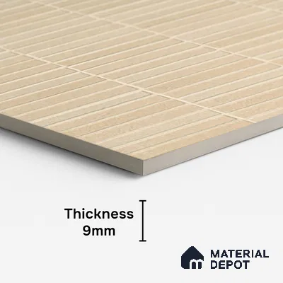 Punch Wall Tile TL 07946 F Warm Avorio Decor 4 ft x 2 ft Matte Finish Vitrified - 9 mm | Suitable For Living Room, Bathroom, Foyer, Courtyard, Dining & Highlighter Wall