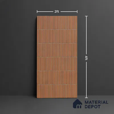 Punch Floor & Wall Tile TL 07946 O Warm Cotto Decor-2 4 ft x 2 ft Matte Finish  Vitrified Tile - 9 mm  | Suitable For living Room, Bedroom, Bathroom