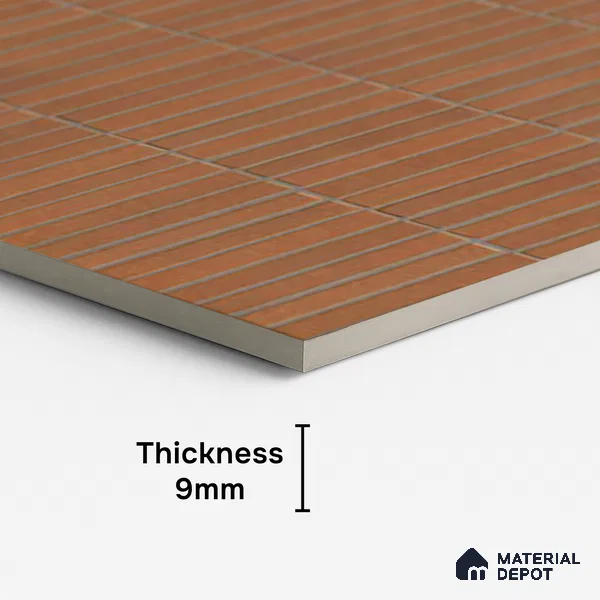 Punch Floor & Wall Tile TL 07946 O Warm Cotto Decor-2 4 ft x 2 ft Matte Finish Vitrified Tile - 9 mm | Suitable For living Room, Bedroom, Bathroom