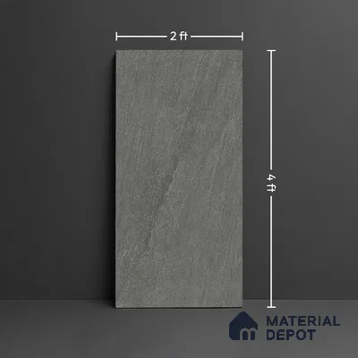 TL 07978 D Brave Graphite 4 ft x 2 ft Matte Finish GVT Vitrified Tile - 9 mm