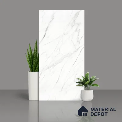 TL 07976 C S.W Statuario Matt- White 4 ft x 2 ft Matte Finish GVT Vitrified Tile - 9 mm