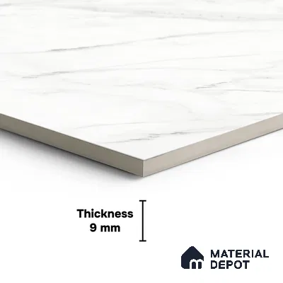 TL 07976 C S.W Statuario Matt- White 4 ft x 2 ft Matte Finish GVT Vitrified Tile - 9 mm