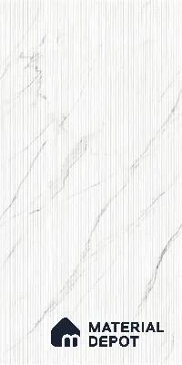 Punch Wall Tile TL 07976 D Statuario Linea White 4 ft x 2 ft Matte Finish GVT Vitrified Tile - 9 mm