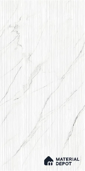 Punch Wall Tile TL 07976 D Statuario Linea White 4 ft x 2 ft Matte Finish GVT Vitrified Tile - 9 mm