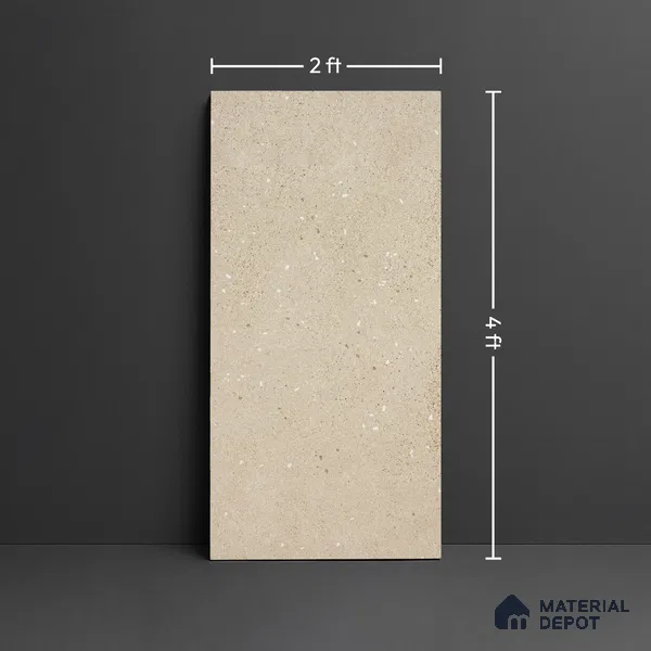 TL 07975 Papier Apricot 4 ft x 2 ft Matte Finish Full Body Vitrified Tile - 9 mm