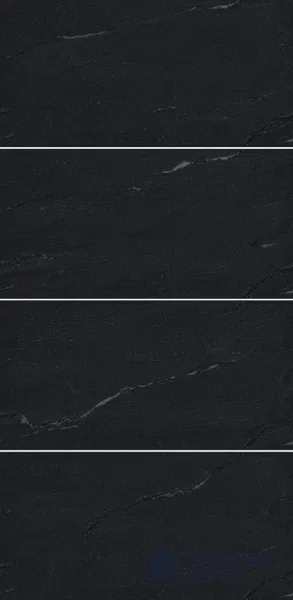 Punch Floor & Wall Tile TL 07900 E Bogota Black 4 ft x 2 ft Matte Finish Endless Vitrified Tile - 9 mm | 4 Random Designs | Suitable For living Room, Bedroom, Bathroom