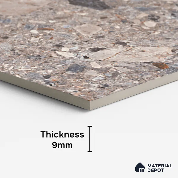Stone Floor & Wall Tile TL 07901 B Fossil Frage 4 ft x 2 ft Matte Finish Endless Vitrified Tile - 9 mm  | Suitable For living Room, Bedroom, Bathroom