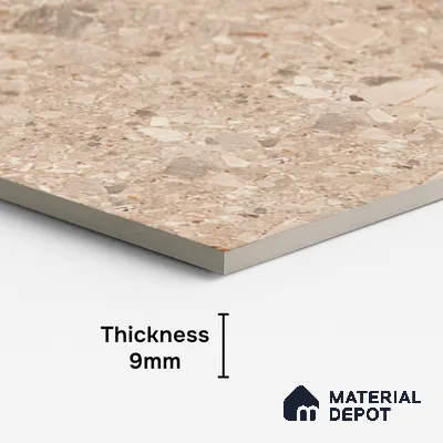 Stone Floor & Wall Tile TL 07901 D Fossil Oken 4 ft x 2 ft Matte Finish Endless Vitrified Tile - 9 mm  | Suitable For living Room, Bedroom, Bathroom