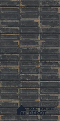Highlighter Wall Tile TL 07902 D Spoleto Black Decor 4 ft x 2 ft Matte Finish Vitrified Tile - 9 mm  | 6 Random Designs | Suitable For Bathroom, Accent/Feature Wall, Dining Area