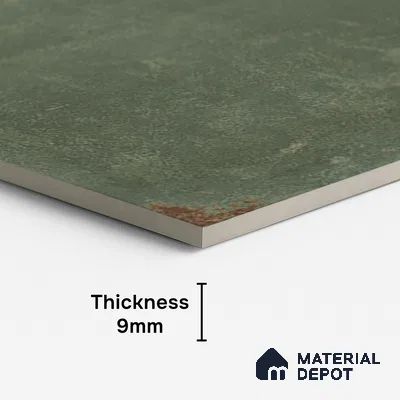 Punch Floor & Wall Tile TL 07902 G Spoleto Green 4 ft x 2 ft Matte Finish Vitrified Tile - 9 mm  | 6 Random Designs | Suitable For living Room, Bedroom, Bathroom