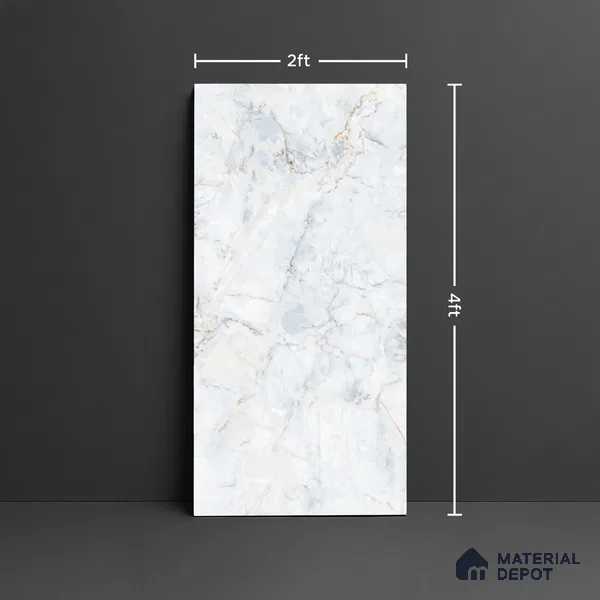 TL 10154 Craft Fantana Blue Endless 4 ft x 2 ft Matte Finish GVT Vitrified Tile - 9 mm