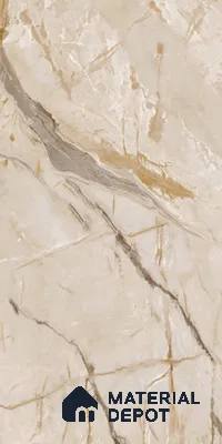 Marble Look Wall Tile TL 10601 SGH Tiaki Crema 4 ft x 2 ft Glue Matte Finish Vitrified Tile - 9 mm | 6 Random Designs | Suitable For living Room, Bedroom, Bathroom