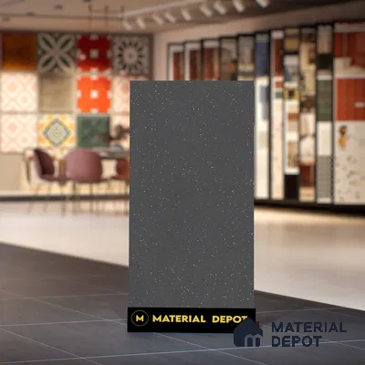 Terrazzo Wall & Floor Tile TL 07482 Terrazzo Nero 4 ft x 2 ft Matte Finish Vitrified Tile - 9 mm