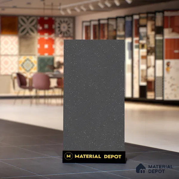 Terrazzo Wall & Floor Tile TL 07482 Terrazzo Nero 4 ft x 2 ft Matte Finish Vitrified Tile - 9 mm